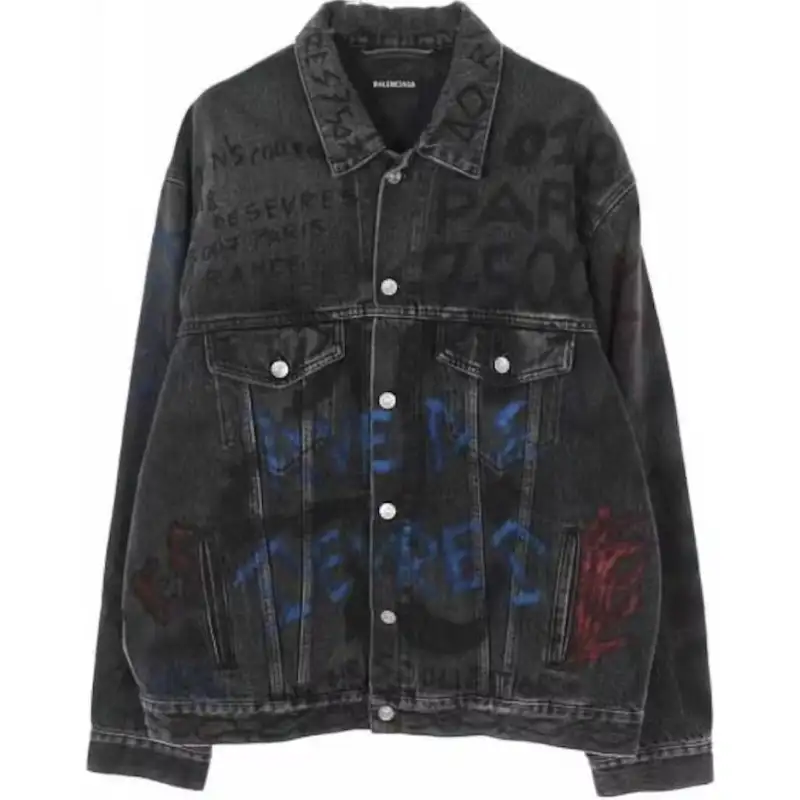 Balenciaga Grafitti Denim Jacket