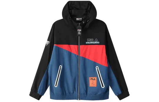 FILA X MIHARA YASUHIRO MIHARA YASUHIRO Collaboration Collection Sun Protection Clothing Men's Black Hooded Moderate