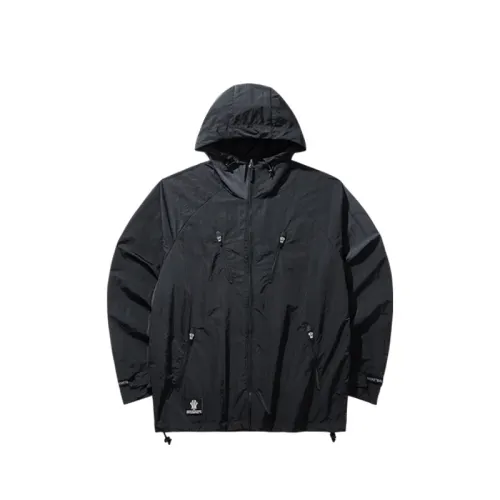 Anta Basketball Collection Outdoor Hiking Business/Casual Windbreaker Jacket Unisex Basic Black