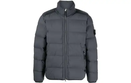 Stone Island Compass-patch padded down jacket
