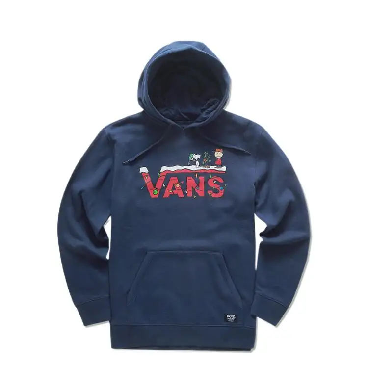 Vans Sweatshirts Men's Blue Hooded Moderate Regular