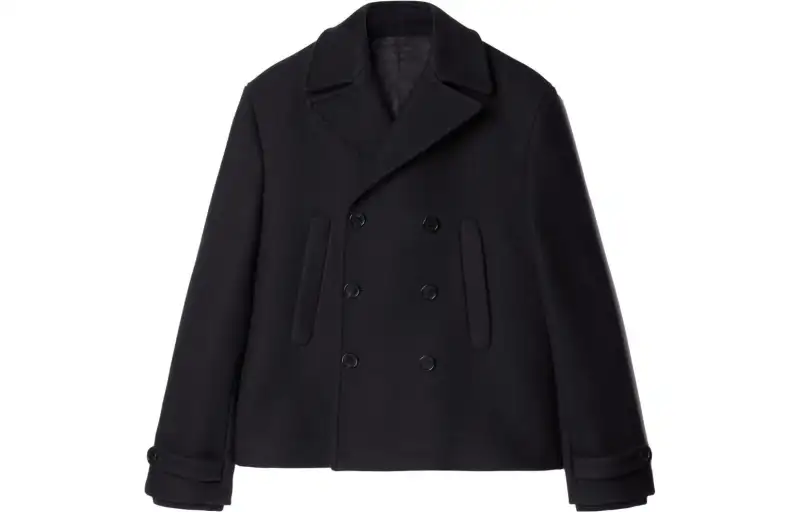 OFF-WHITE double-breasted peacoat