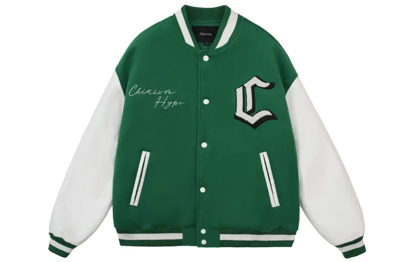 CHINISM Baseball Jerseys Unisex Baseball Collar Moderate Straight Fit