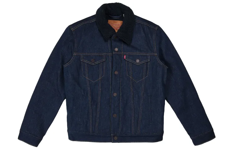 Levi's Velvet Jackets Men's Blue Lapel Moderate
