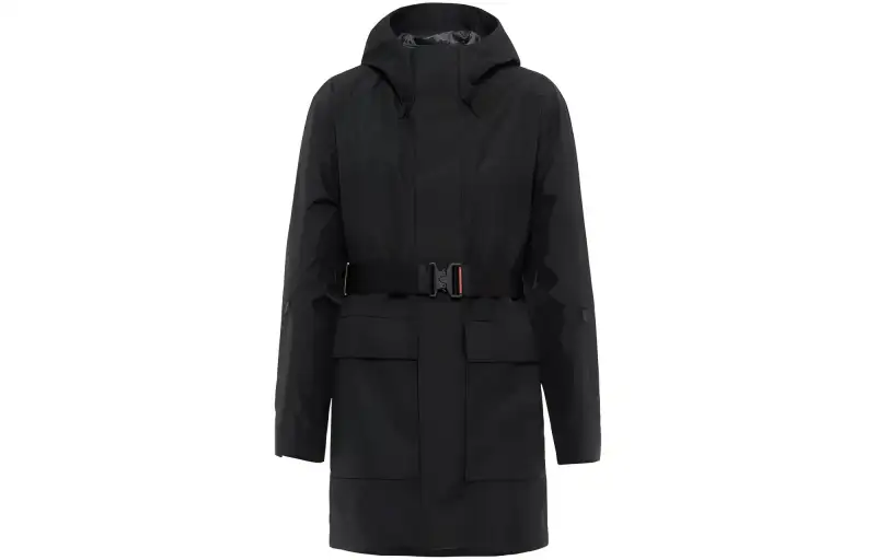 PRADA Coats Men's Black Hooded Moderate
