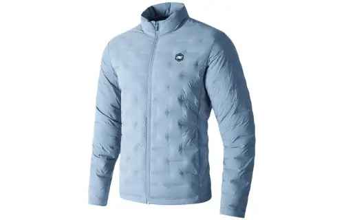 Skechers Down Jackets Men's Blue Stand Collar Moderate Other