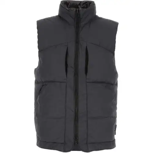 STONE ISLAND Vest Unisex Black Gray