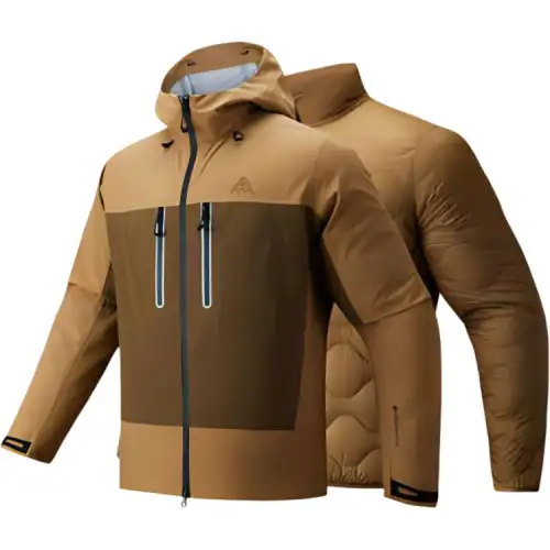 Anta Waterproof And Windproof To Keep Warm Windbreaker Jacket Men's Tao Li Brown/Brown Oak