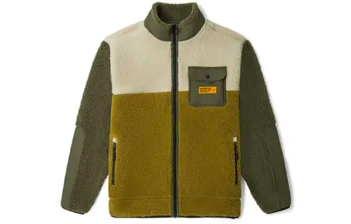 Vans Velvet Jackets Unisex Green Stand Collar Moderate