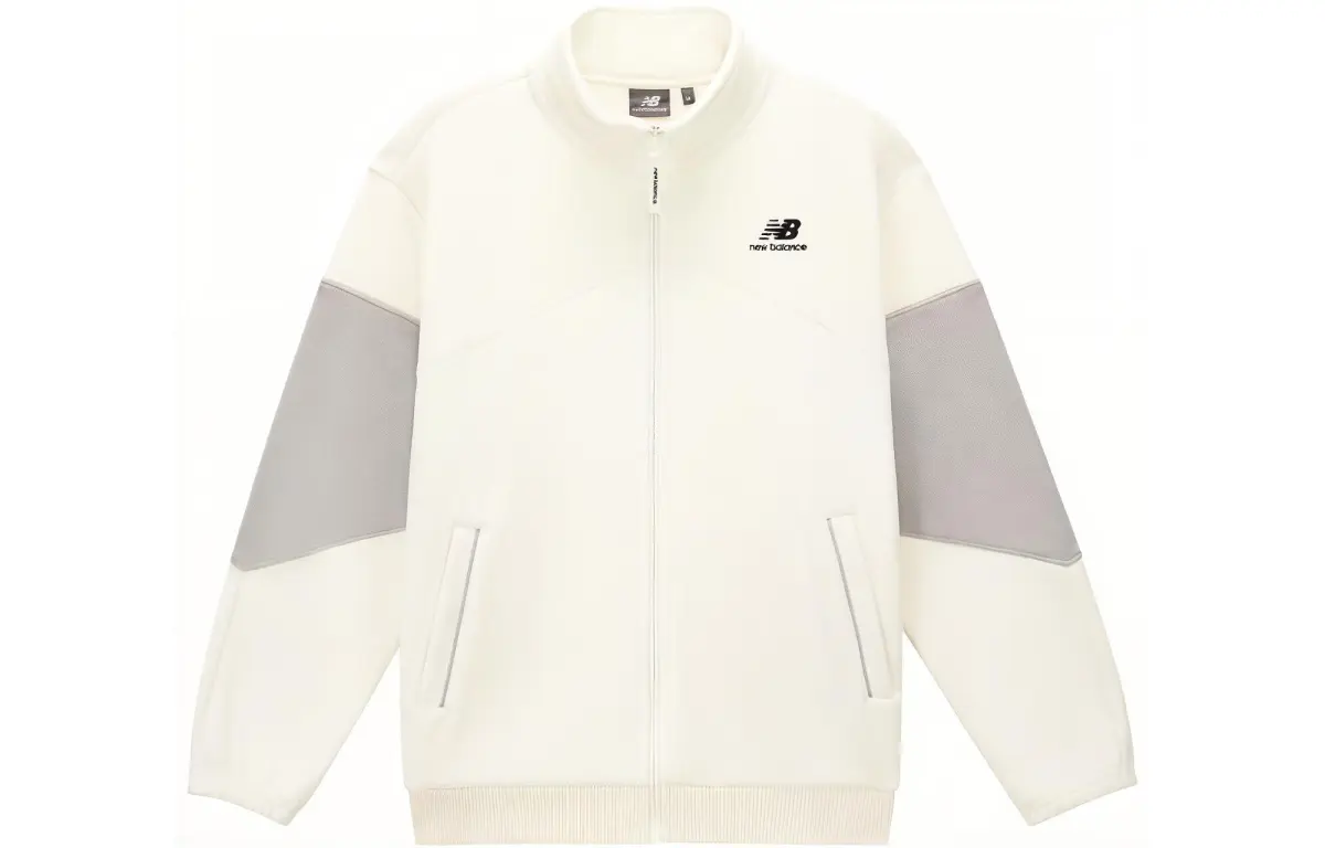 New Balance Sports Life Collection Jackets Unisex White Stand Collar Moderate Other