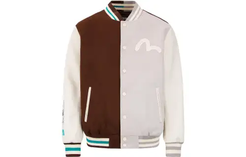 EVISU FW22 Baseball Jacket Men's Brown