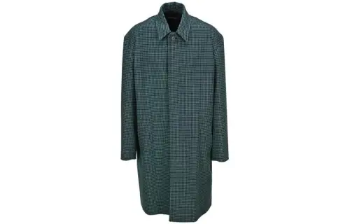 Balenciaga Coats Men's Green Moderate Straight Fit