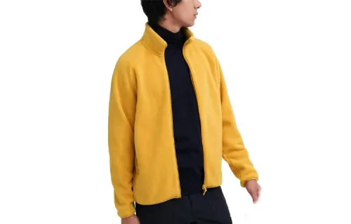 UNIQLO Velvet feel Coat Unisex Light Yellow