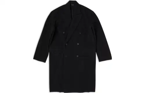 Balenciaga FW22 Coat Loose Fit Men's Dark Gray