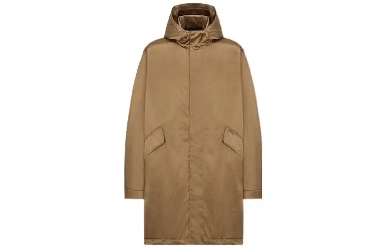 Dior Logo Embroidered High Neck Coat