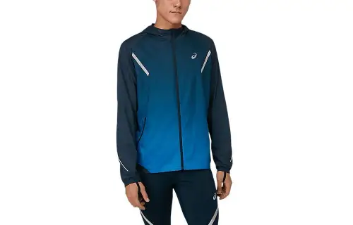 ASICS LITE SHOW Jackets Men's Blue Hooded Moderate Other