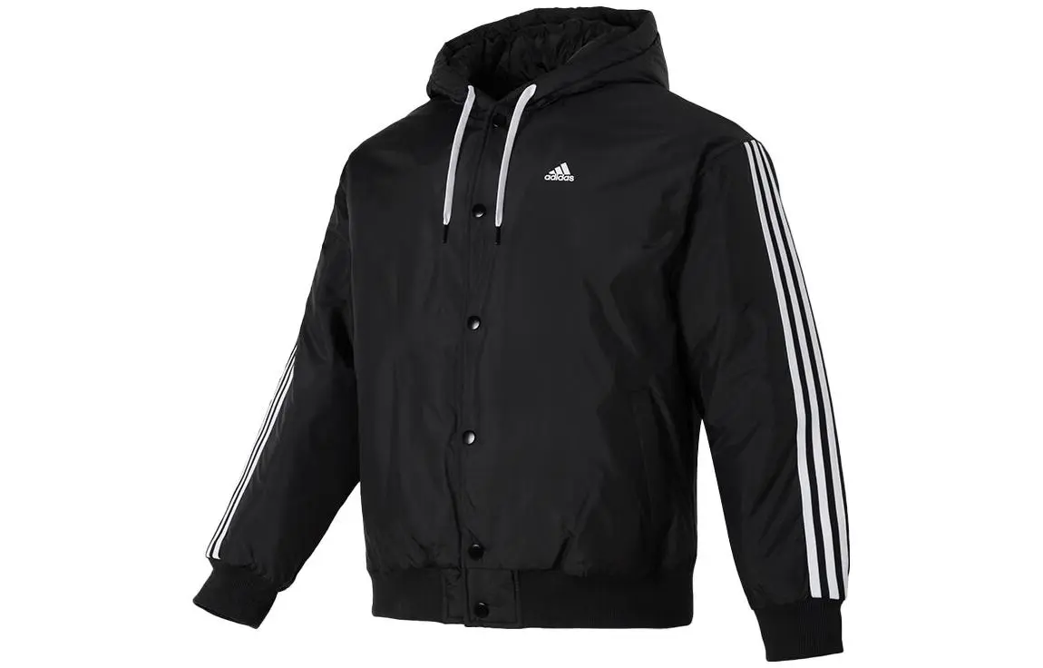 Adidas Jackets Men's Black Hooded Moderate Other