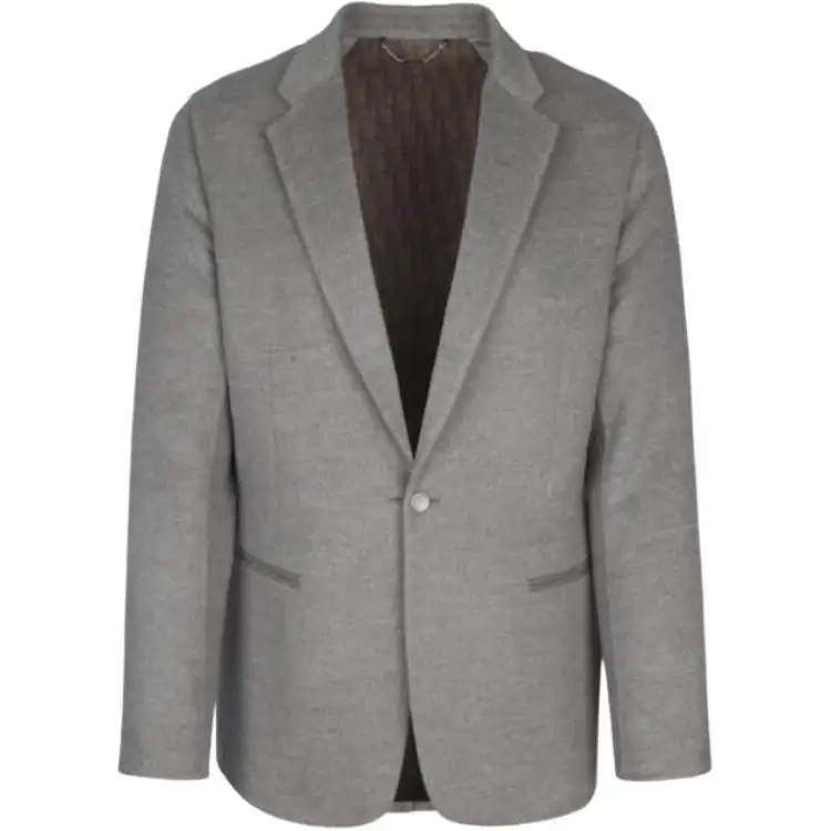 DIOR Business Suits Men's Gray Suit Collar Moderate Business Suit