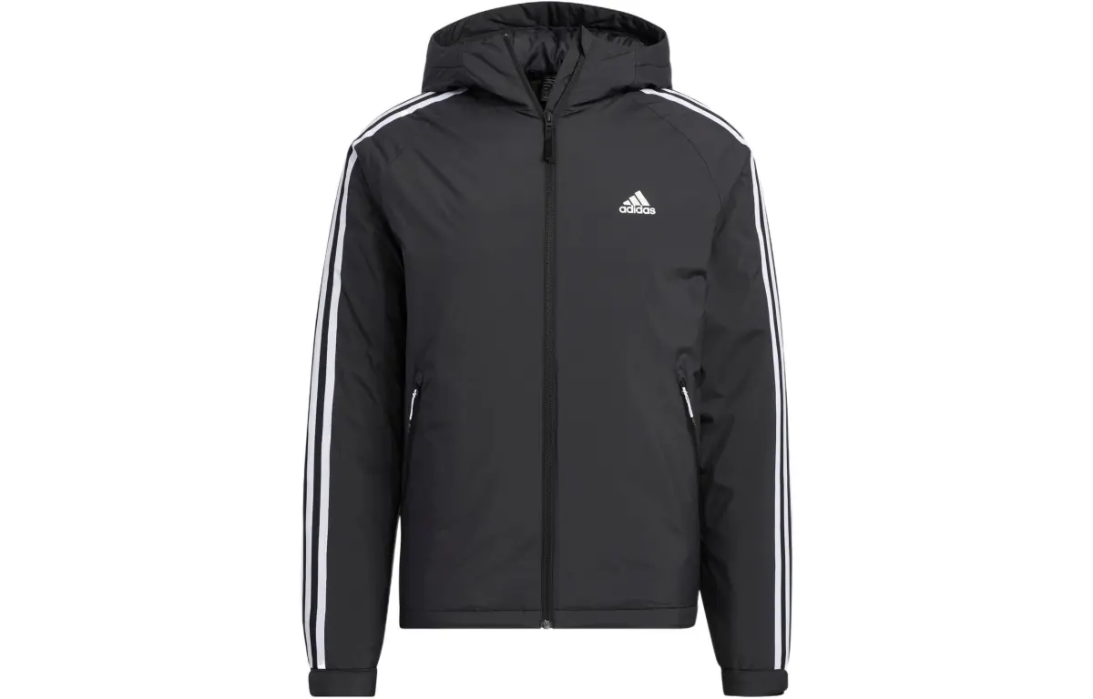 Adidas Down Jackets Men's Black Hooded (Non-detachable) Moderate