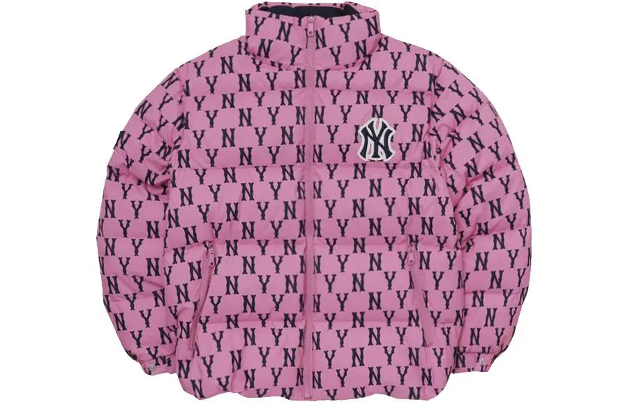 MLB Down Jacket Short Unisex Dark Pink