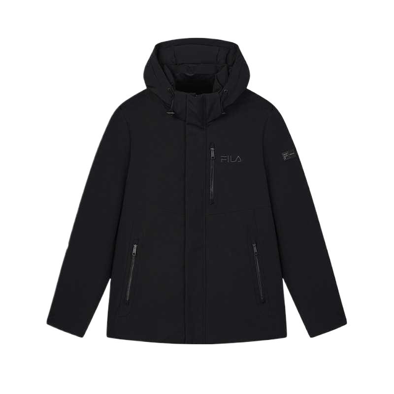 FILA SS25 HERITAGE Down Jacket Men's Jet Black