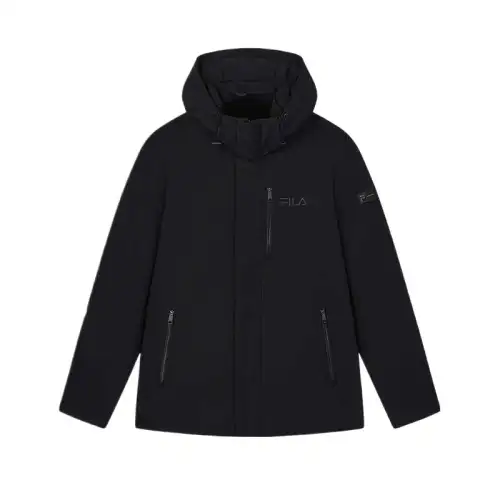 FILA SS25 HERITAGE Down Jacket Men's Jet Black
