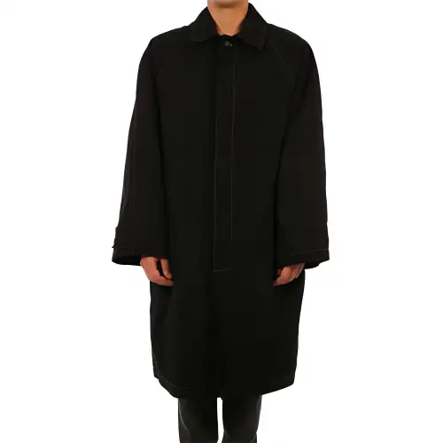 Balenciaga Coats Men's Black Lapel Moderate