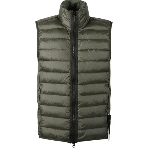 STONE ISLAND Compass Patch High Neck Padded Gilet