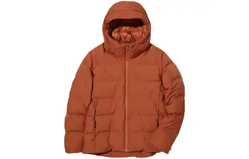 UNIQLO Down Jacket Men's Orange Brown