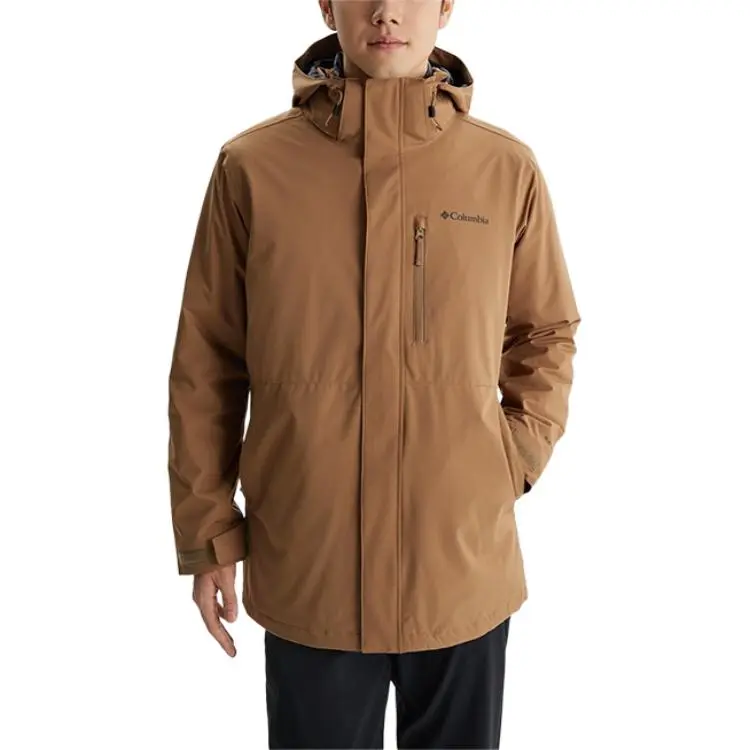 Columbia Omni Heat FW24 Waterproof, Windproof, Lightweight Windbreaker Jacket Men's Umber
