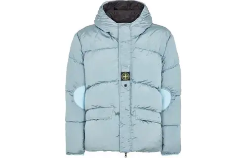 STONE ISLAND Down Jacket Unisex Blue