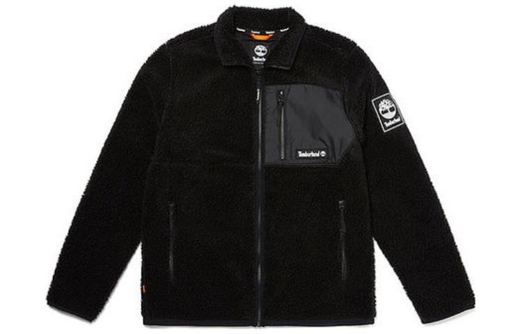 Timberland Velvet Jackets Unisex Black Lapel Thickened