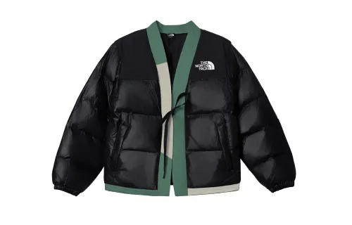 THE NORTH FACE Nuptse Puffer Jacket Men's Black Beige Yellow Green