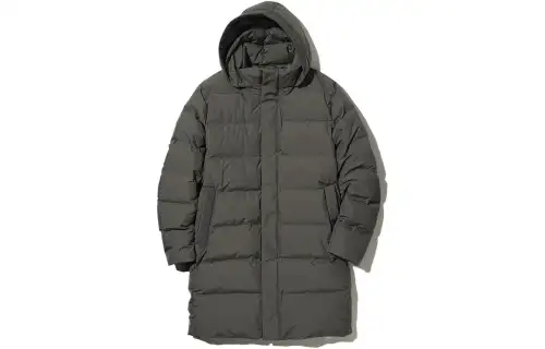 UNIQLO Down Jackets Men's Olive Thickened Down Coat