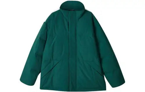 Skechers Sports Life Collection Down Jackets Men's Seaweed Army Green/02ZG Stand Collar Moderate Other