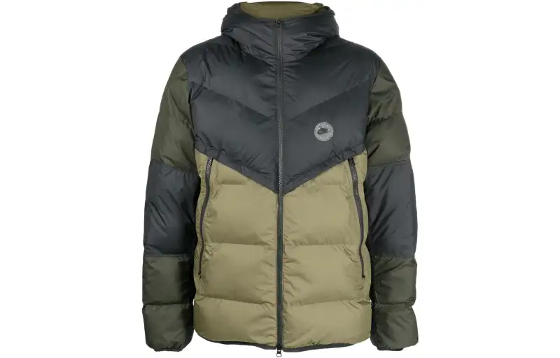 Nike Down Jackets Men's Multicolor Hooded Moderate Down Jacket