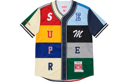 Supreme Mitchell & Ness Patchwork Baseball Jersey