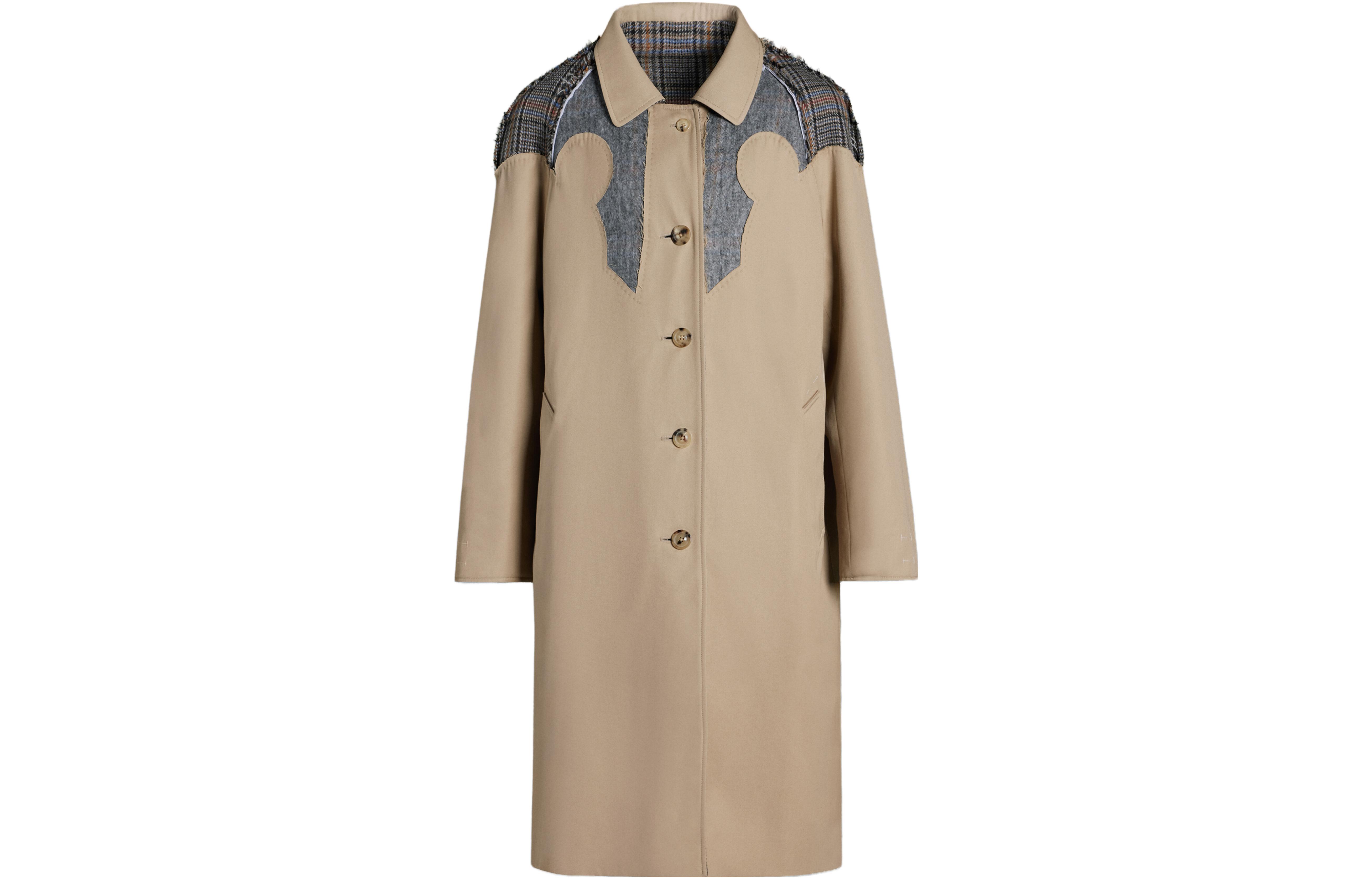 Maison Margiela Single Breasted Reversible Trench Coat