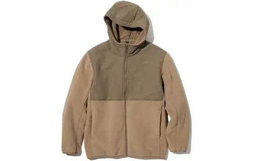UNIQLO Velvet Jackets Unisex Dark Beige Hooded Moderate