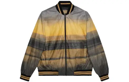 GUCCI Jackets Men's Multicolor Baseball Collar Moderate Other