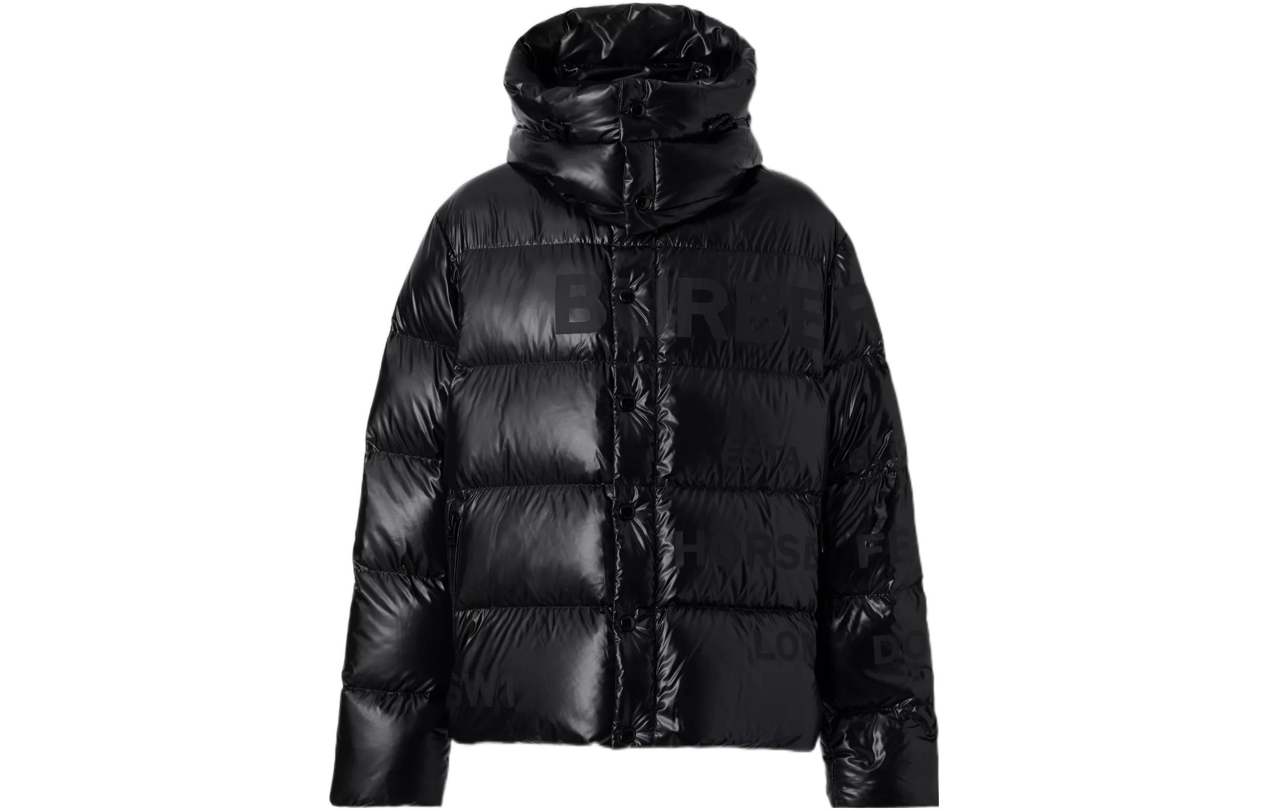 Burberry Detachable Hood Horseferry Print Puffer Jacket