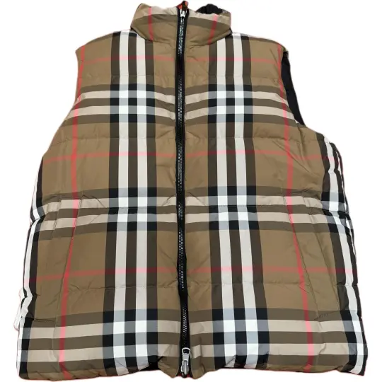 Burberry Lowick Reversible Check Down Vest
