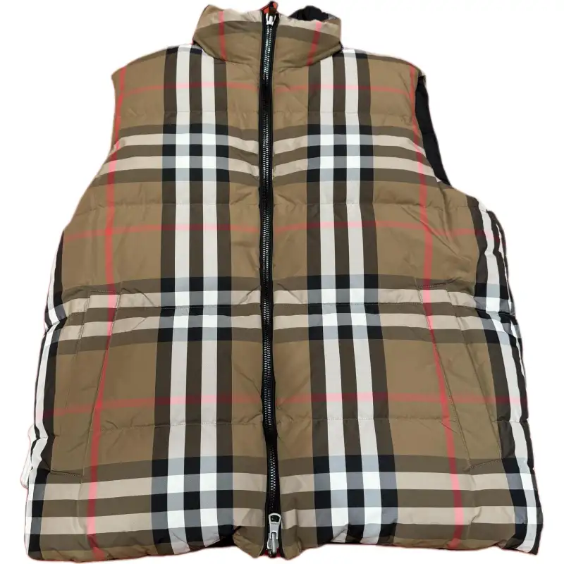 Burberry Lowick Reversible Check Down Vest