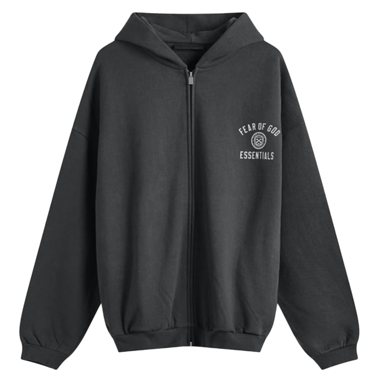 Мужское худи Fear of God Essentials FW24 Heavy Fleece (черное)