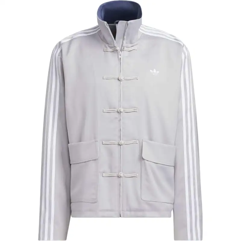 Adidas Originals Track CN TT SATIN Jackets & Coats Unisex Light Gray