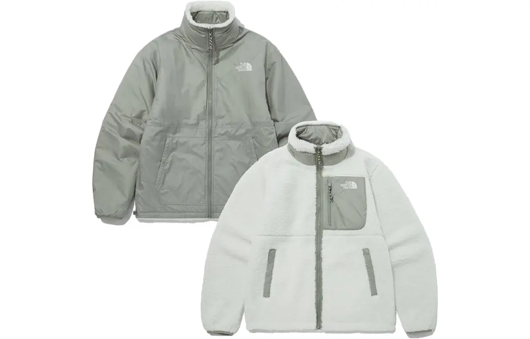 THE NORTH FACE Play Green Rvs Fleece Jacket Slate Khaki Unisex Korea Version