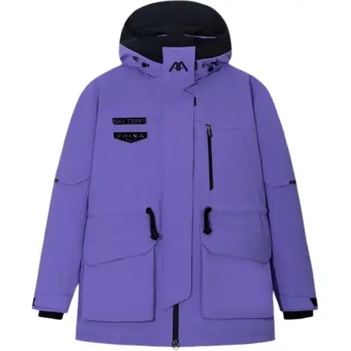 Anta Down Jacket Unisex Cyan Ink Purple
