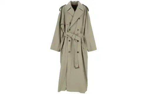 Balenciaga Double-Breasted Belted Coat