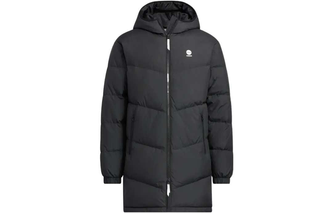 Adidas Neo Down Jackets Unisex Black Hooded Thickened