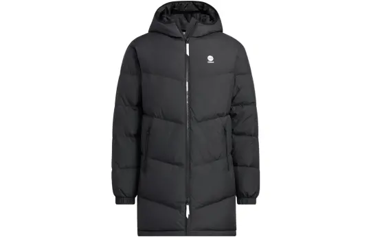 Adidas Neo Down Jackets Unisex Black Hooded Thickened